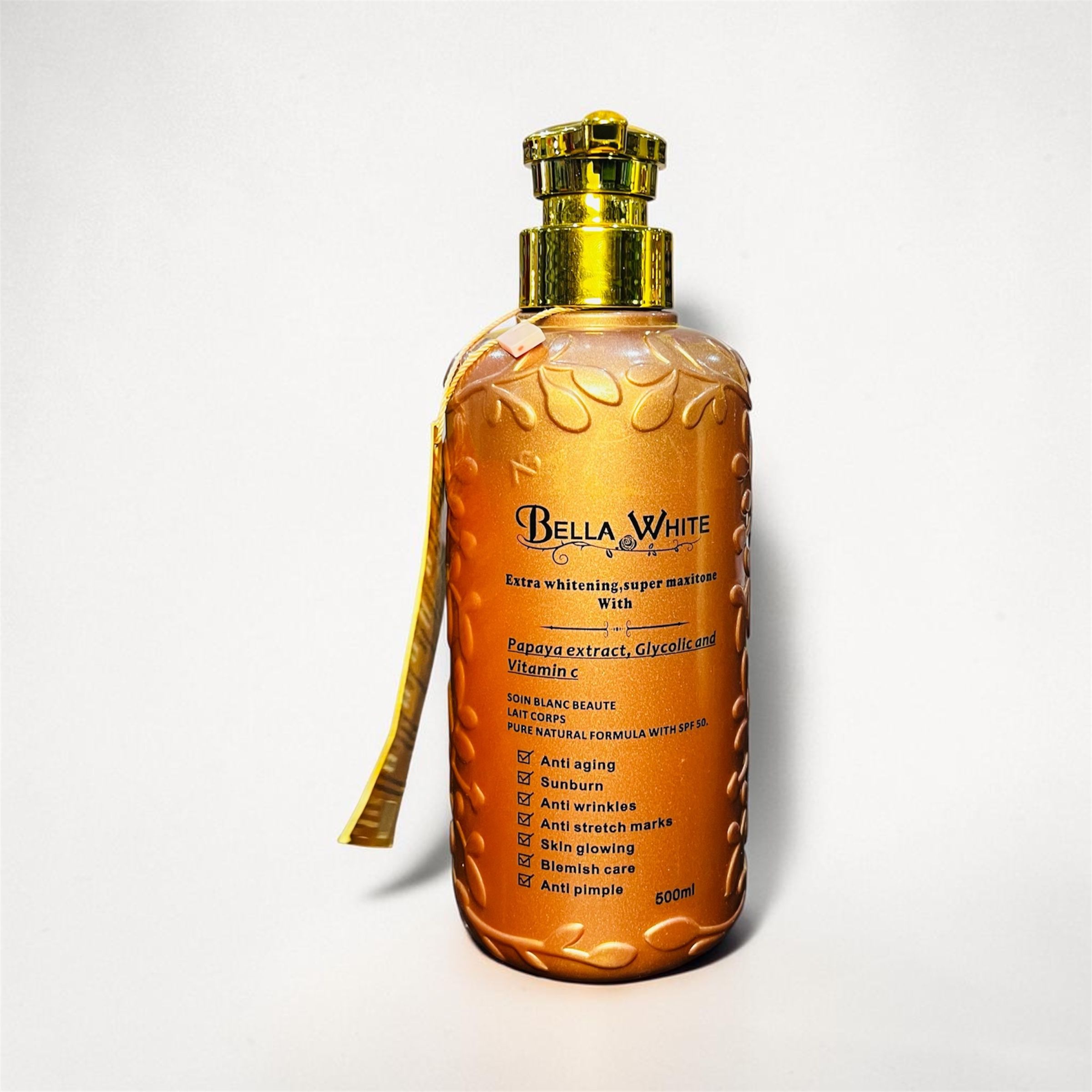 BELLA WHITE EXTRA WHITENING PAPAYA BODY LOTION 500ML 